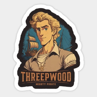 Threepwood - The Mighy Pirate Sticker